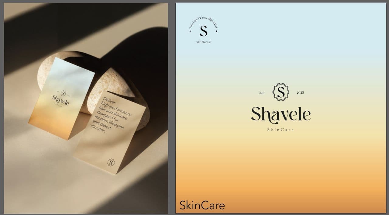 Shavele branding and packaging